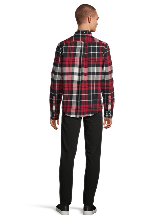 GANT - Ruuduline triiksärk Regular Flannel - 630 RUBY RED | Stockmann - photo 3