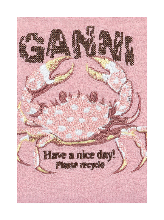 Ganni - Bikini Pouch Towel -toilettilaukku - PARFAIT PINK | Stockmann - photo 3