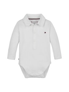 Tommy Hilfiger - Rib polo bodijs - YBR WHITE Tommy Hilfiger - Rib polo bodijs - YBR WHITE | Stockmann