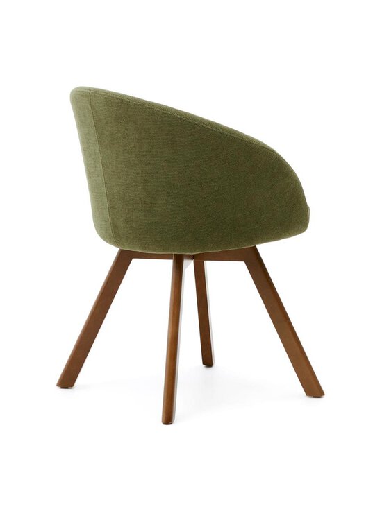 Kave Home - Marvin-tuoli vihreä chenille-kangas / pähkinä - GREEN | Stockmann - photo 3
