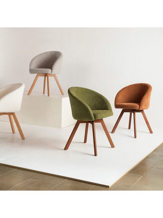 Kave Home - Marvin-tuoli vihreä chenille-kangas / pähkinä - GREEN | Stockmann - photo 8