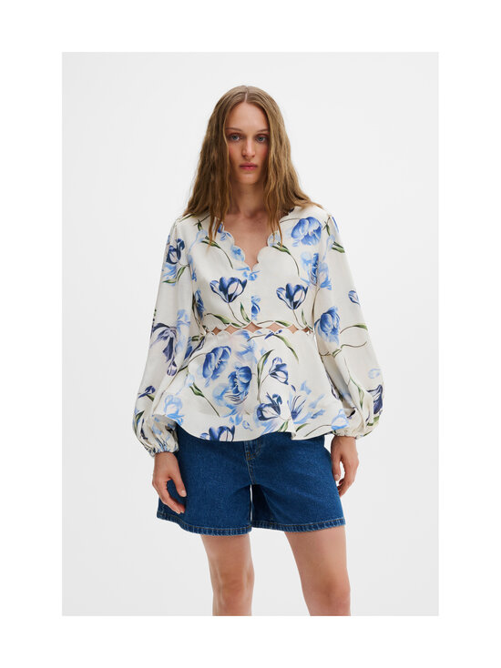 Malina - Maya Scalloped Balloon Sleeve blūze - 12095 TULIP BLUE | Stockmann - photo 3