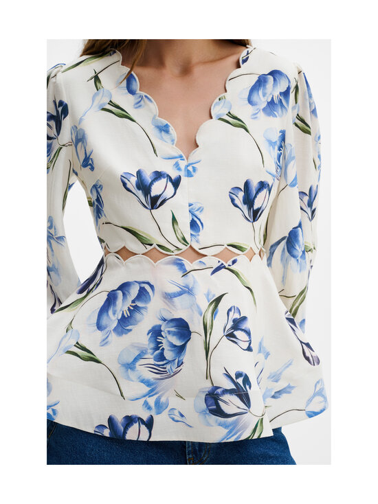 Malina - Maya Scalloped Balloon Sleeve blūze - 12095 TULIP BLUE | Stockmann - photo 5