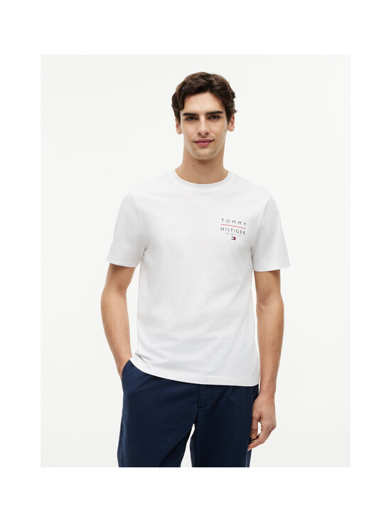 Tommy Hilfiger - Brand Love Left Chest t-paita - YBR WHITE | Stockmann - photo 3