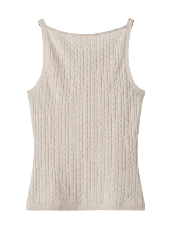 Soft Goat - Cable Singlet adīts tops - CHALK | Stockmann - photo 1