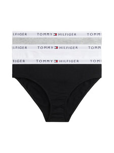 Tommy Hilfiger - Aluspüksid Cotton Bikini, 3-pakk - 0UA GRY HTR/WHITE/BLACK | Stockmann