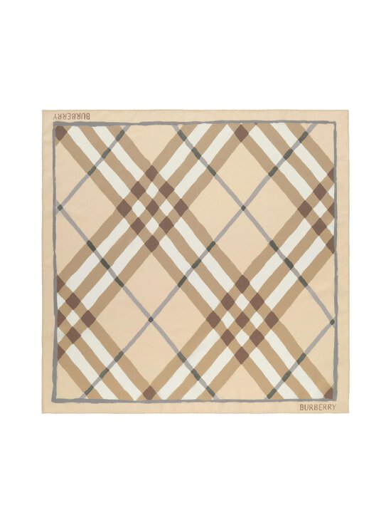 Burberry - Argyle Check -silkkihuivi - C5732 SESAME BEIGE | Stockmann - photo 1
