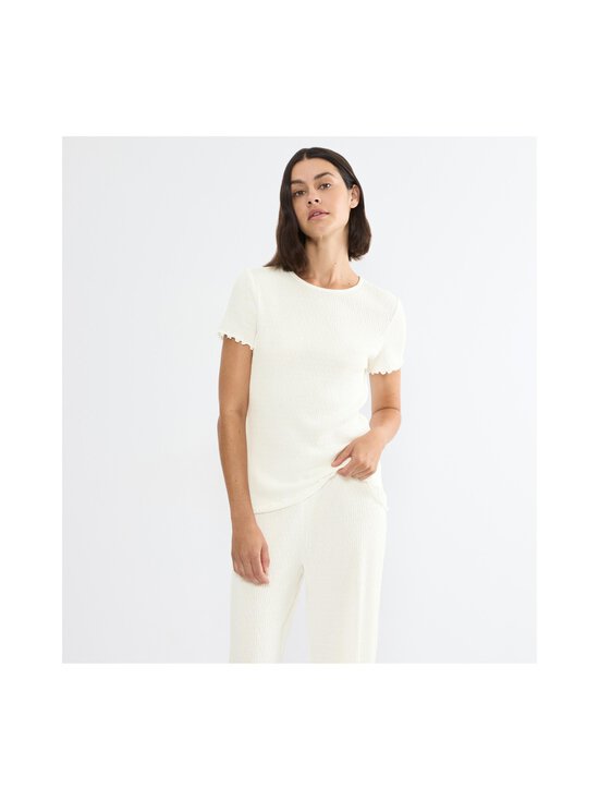 Triumph - Mix & Match Pointelle -pyjamapaita - 00GZ 00GZ-SILK WHITE | Stockmann - photo 2