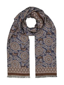 A+more - Hansu-jakardihuivi - BLUE/BROWN A+more - Hansu-jakardihuivi - BLUE/BROWN | Stockmann