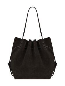 YUZEFI - Tote Suede Scallop -nahkalaukku - GANACHE | Stockmann