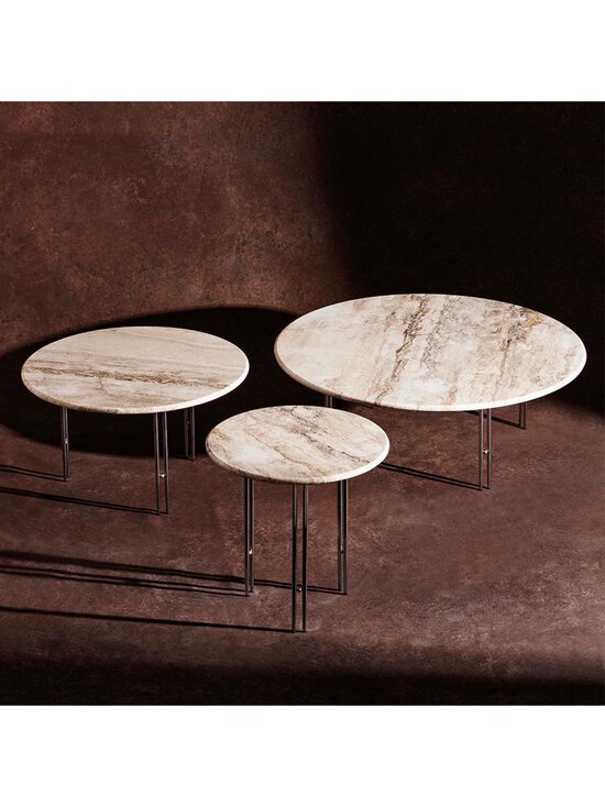 Gubi - IOI -sohvapöytä beige travertiini / musta ⌀ 100 cm - BEIGE | Stockmann - photo 3