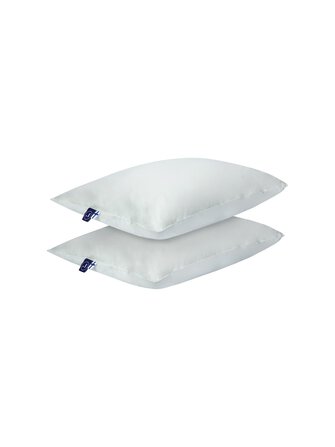 Kahden keskikorkean untuvatyynyn setti 50 x 60 cm, 60/40, 450 g, 2 kpl - Joutsen
