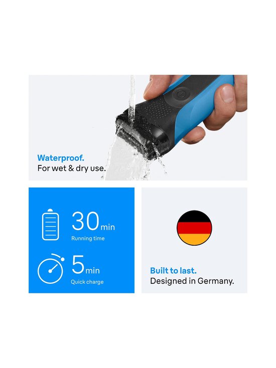 Braun - 310BT W&D Series-3 -partakone 3-in-1 - BLACK - photo 4 Braun - 310BT W&D Series-3 -partakone 3-in-1 - BLACK | Stockmann - photo 4