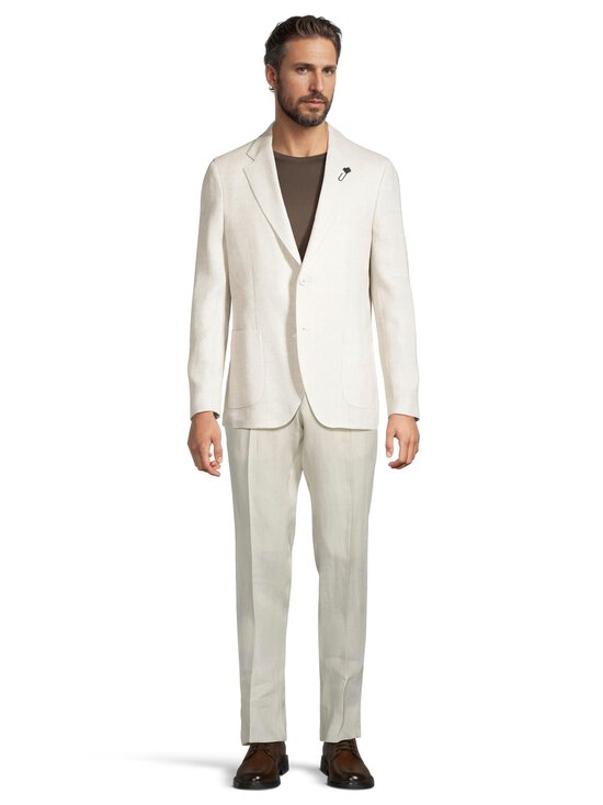 Lardini - CNParis Regular -pellavahousut - 150 CREAM | Stockmann - photo 3