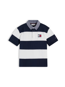 Tommy Hilfiger - Contrast Collar Rugby polo krekls - C1G DARK NIGHT NAVY STRIPE | Stockmann