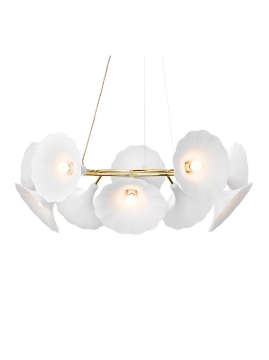 Nuura - Petalii 1 -riippuvalaisin valkoinen / messinki ⌀ 100 cm - WHITE | Stockmann - photo 1