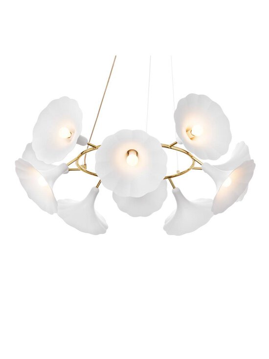 Nuura - Petalii 1 -riippuvalaisin valkoinen / messinki ⌀ 100 cm - WHITE | Stockmann - photo 2