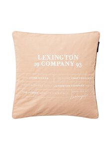 Lexington - Logo Organic spilvena pārvalks, 50 x 50 cm - 2600-SH25 BEIGE/WHITE | Stockmann