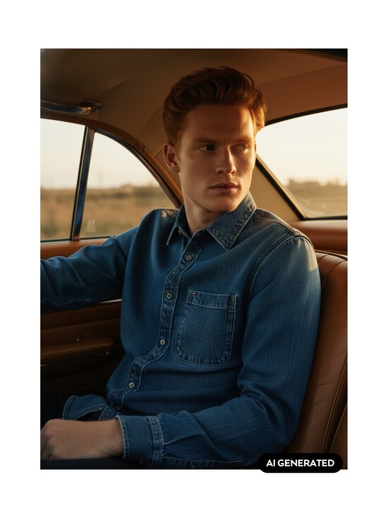 Tommy Jeans - Regular Denim džinsa krekls - 1A5 DENIM MEDIUM | Stockmann - photo 6