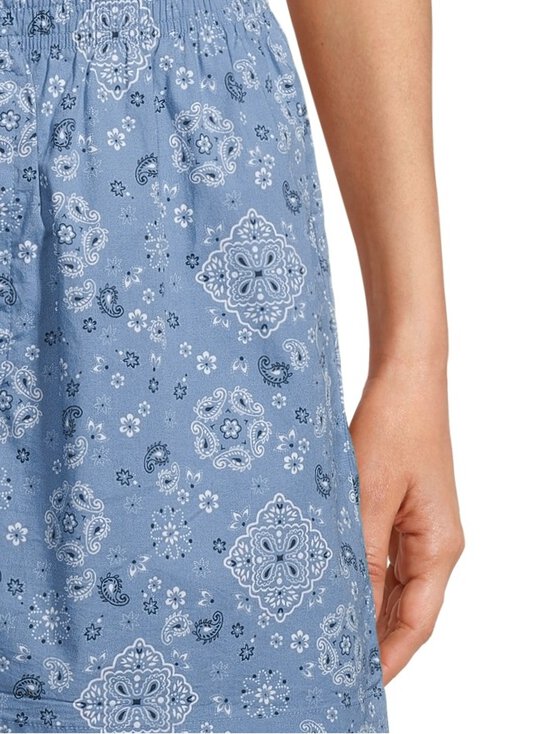 SKIMS - Cotton Poplin Sleep Tank And Boxer Set pidžamas tops un šorti - ARCTIC SNOW BANDANA | Stockmann - photo 7