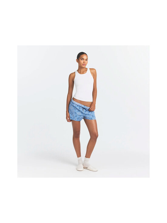 SKIMS - Cotton Poplin Sleep Tank And Boxer Set -toppi ja pyjamashortsit - ARCTIC SNOW BANDANA | Stockmann - photo 3