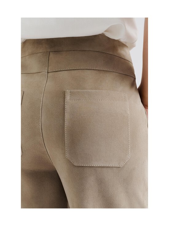 Malina - Felise High Rise Wide -mokkanahkahousut - LIGHT TAUPE | Stockmann - photo 4