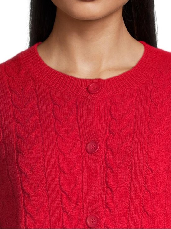 NOOM - Nellie-palmikkoneuletakki - RED - photo 4 NOOM - Nellie-palmikkoneuletakki - RED | Stockmann - photo 4