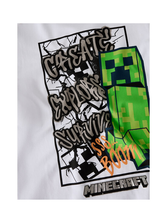 Name It - NkmMase Minecraft Regular t-paita - BRIGHT WHITE | Stockmann - photo 3