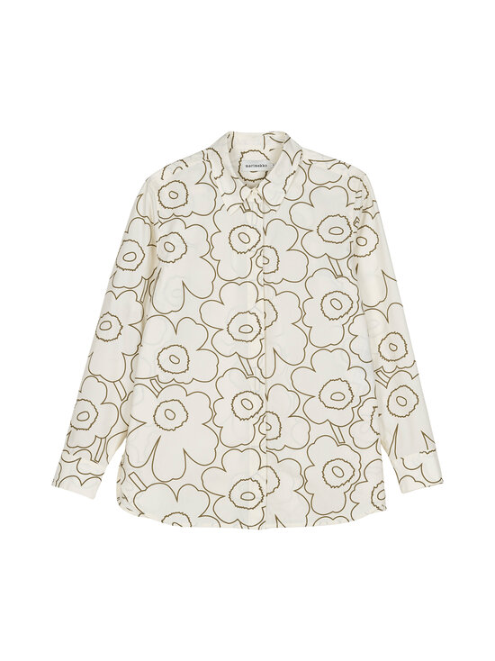 Marimekko - Tilla Piirto Unikko kreklbūze - 610 OFF WHITE, OLIVE GREEN | Stockmann - photo 1
