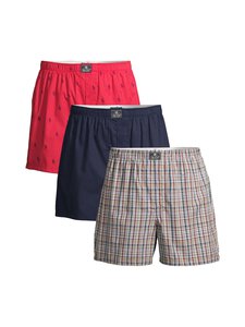 Polo Ralph Lauren - Aluspüksid Open Boxer, 3 paari - 3PK SR RED/CR NVY/WINE NVY PLD | Stockmann