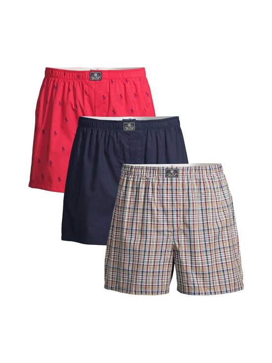 Polo Ralph Lauren - Open Boxer apakšbikses 3 gab. iepakojums - 3PK SR RED/CR NVY/WINE NVY PLD - photo 1 Polo Ralph Lauren - Open Boxer apakšbikses 3 gab. iepakojums - 3PK SR RED/CR NVY/WINE NVY PLD | Stockmann - photo 1