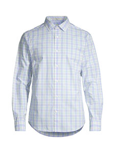 GANT - Regular Multi Check poplīna krekls ar apkakli - 411 LAVENDER BLUE | Stockmann