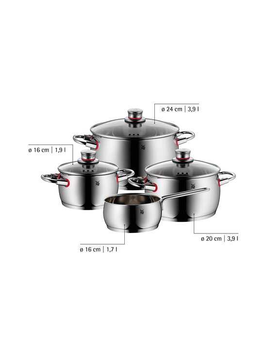 WMF - Quality One -kattilasetti 4-pack - CROMARGAN 18/10 STAINLESS STEEL | Stockmann - photo 2