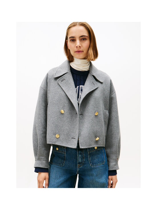 Tommy Hilfiger - Villakangast mantel Gold Button - P61 MED HEATHER GREY | Stockmann - photo 4