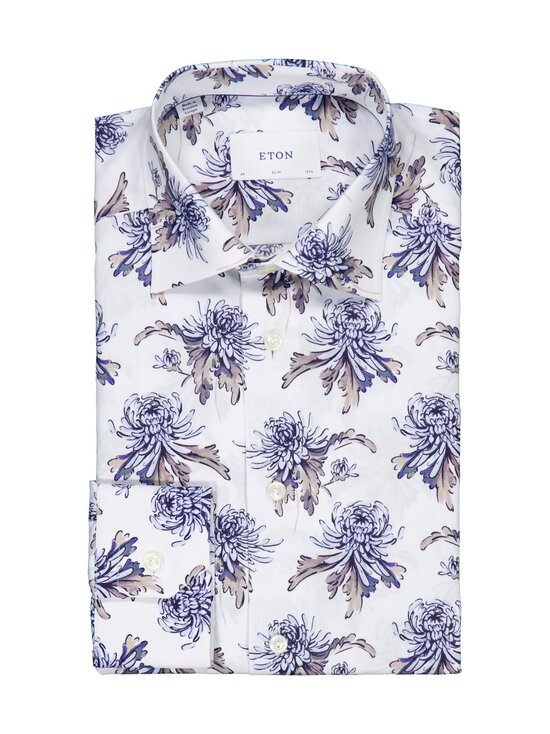 Eton - Slim Fit Floral Signature Twill -kauluspaita - 32 BEIGE | Stockmann - photo 1