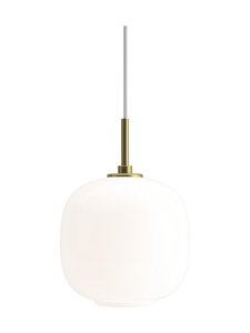 Louis Poulsen - VL45 Radiohus -riippuvalaisin Ø 17,5 cm - WHITE/BRASS | Stockmann