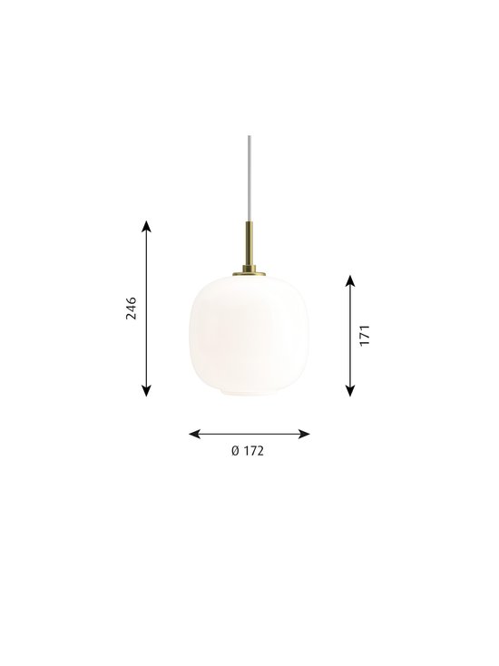 Louis Poulsen - VL45 Radiohus -riippuvalaisin Ø 17,5 cm - WHITE/BRASS - photo 2 Louis Poulsen - VL45 Radiohus -riippuvalaisin Ø 17,5 cm - WHITE/BRASS | Stockmann - photo 2