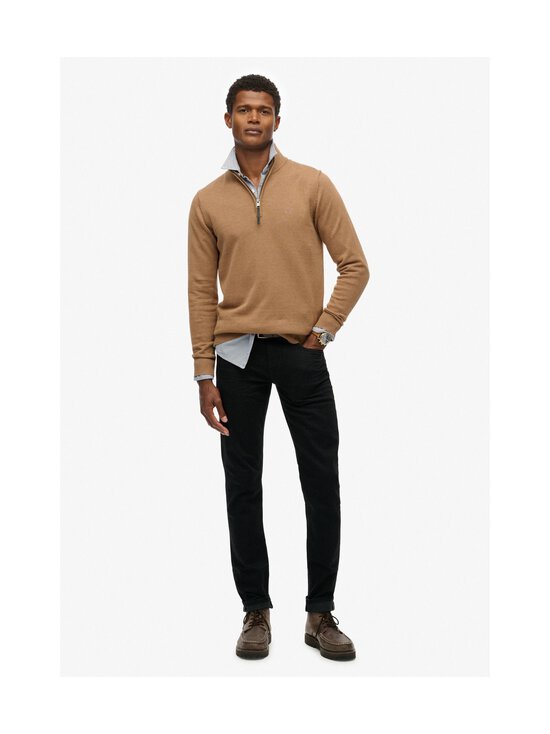Superdry - Essentials Cotton Half Zip -neule - H4X CARBON BROWN MARL - photo 5 Superdry - Essentials Cotton Half Zip -neule - H4X CARBON BROWN MARL | Stockmann - photo 5
