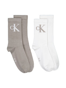 Calvin Klein - Monogram-sukat 2-pack - 016 BEIGE | Stockmann
