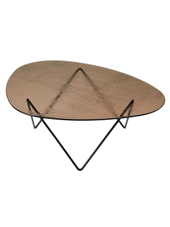 Gubi - Pedrera-sohvapöytä 106 x 86 cm musta / bronze strukturoitu lasi - BROWN | Stockmann - photo 1