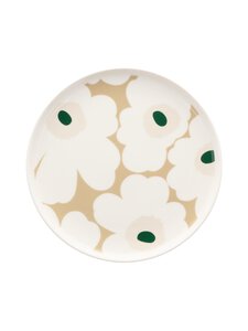 Marimekko - Unikko-lautanen - WHITE, BEIGE, LT.SAND, D.GREEN | Stockmann