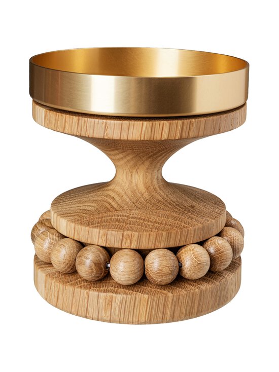Aarikka - Ruustinna-kynttilänjalka - U040/K OAK/GOLD | Stockmann - photo 1
