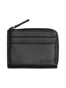 Selected - Rāvējslēdzēja ādas maks - BLACK | Stockmann