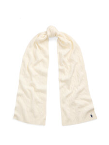 Polo Ralph Lauren - Pitkä villa-kashmirhuivi - CREAM | Stockmann