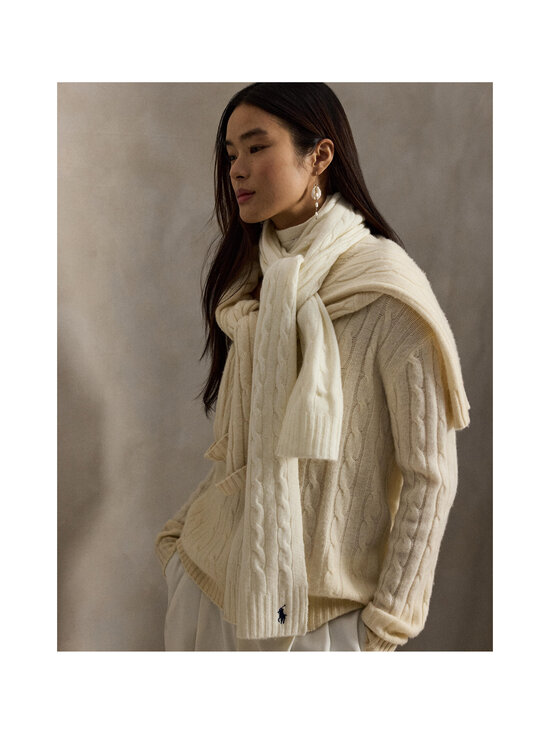 Polo Ralph Lauren - Pitkä villa-kashmirhuivi - CREAM | Stockmann - photo 3