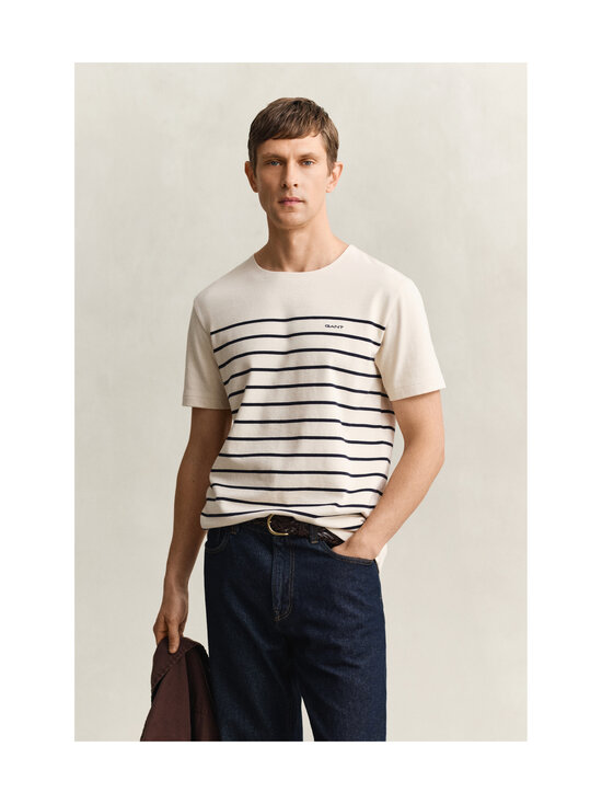 GANT - Placed Stripe -t-paita - 119 CREAMED WHITE | Stockmann - photo 2