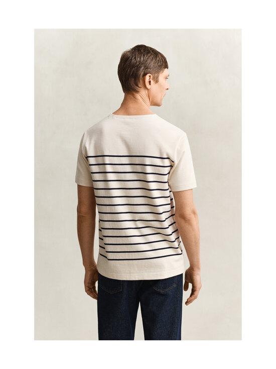 GANT - Placed Stripe -t-paita - 119 CREAMED WHITE | Stockmann - photo 3