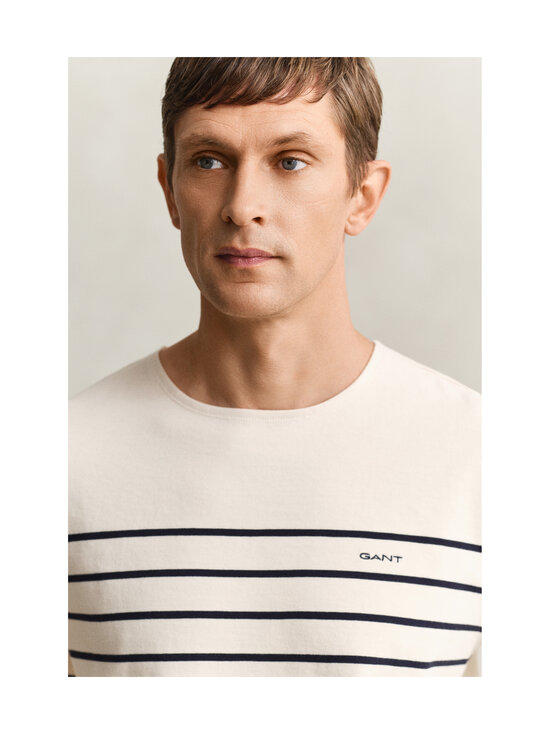 GANT - Placed Stripe -t-paita - 119 CREAMED WHITE | Stockmann - photo 4