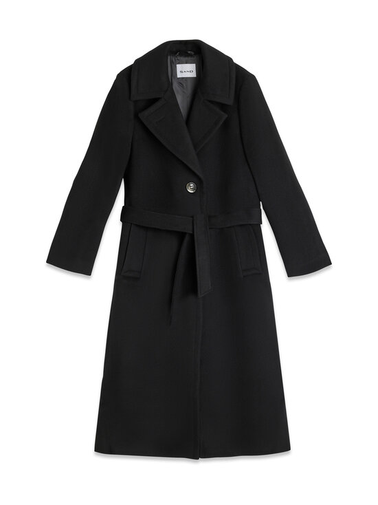 SAND Copenhagen - Villane mantel Clareta Belt Long - 200 EBONY BLACK | Stockmann - photo 1
