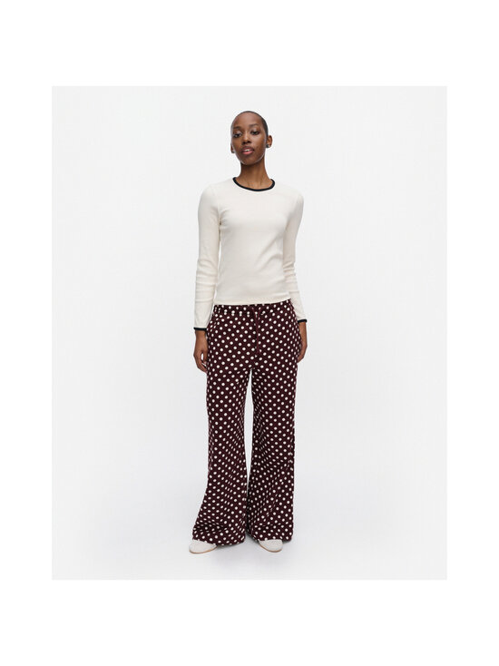 Marimekko - Naturaali Pallo Kioski -housut - 831 WINE RED, OFF WHITE | Stockmann - photo 2